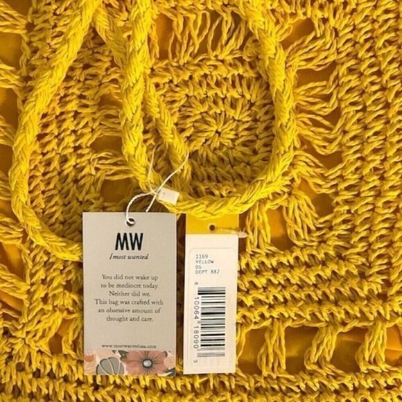 Most Wanted USA Seagrass Woven Tote Bag - Picture 2 of 3